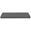 Estantes Flotante De Pared 4 Uds Mdf Gris Brillo 60x23,5x3,8 Cm