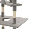 Rascador Para Gatos Con Poste Rascador De Sisal 230-260 Cm Gris