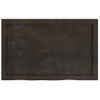 Estante Pared Madera Roble Tratada Marrón Oscuro 80x50x(2-6) Cm