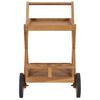 Carrito Del Té De Madera Maciza De Teca