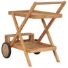 Carrito Del Té De Madera Maciza De Teca