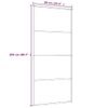 Puerta Corredera Esg Vidrio Y Aluminio Blanca 90x205 Cm