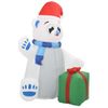 Oso Polar Inflable De Navidad Led Interior Y Exterior 1,8 M