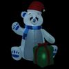 Oso Polar Inflable De Navidad Led Interior Y Exterior 1,8 M