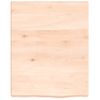 Estante De Pared Madera Maciza Roble Sin Tratar 40x50x(2-4) Cm