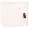 Armarios De Pared 2 Uds Madera Maciza Pino Blanco 31,5x30x30 Cm