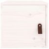 Armarios De Pared 2 Uds Madera Maciza Pino Blanco 31,5x30x30 Cm