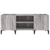 Mueble Para Discos Madera Contrachapada Gris Sonoma 121x38x48cm