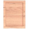 Estante Pared Madera Roble Tratada Marrón Claro 40x50x(2-6) Cm