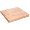 Estante Pared Madera Roble Tratada Marrón Claro 60x60x(2-6) Cm