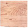 Estante Pared Madera Roble Tratada Marrón Claro 60x60x(2-6) Cm