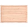 Tablero De Mesa Madera Maciza Borde Natural 100x60x(2-6) Cm