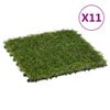 Baldosas De Césped Artificial 11 Uds Verde 30x30 Cm