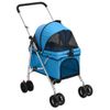 Cochecito Para Perros Plegable Tela Oxford Azul 76x50x100 Cm