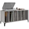 Mueble Para Discos Madera Contrachapada Gris Sonoma 100x38x48cm