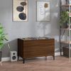 Mueble Discos Madera Contrachapada Roble Marrón 74,5x38x48 Cm