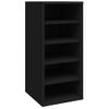 Muebles Zapateros 2 Uds Madera Contrachapada Negro 31,5x35x70cm