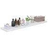 Estante Flotante Pared 4 Uds Mdf Blanco Brillo 120x23,5x3,8 Cm