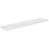 Estante Flotante Pared 4 Uds Mdf Blanco Brillo 120x23,5x3,8 Cm