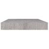 Estantes Flotantes De Pared 2 Uds Mdf Gris Hormigón 40x23x3,8cm