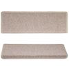 Alfombras De Peldaños De Escalera 15 Uds Gris Topo 65x21x4 Cm