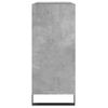 Mueble Discos Madera Contrachapada Gris Hormigón 84,5x38x89 Cm