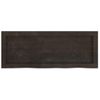 Estante Pared Madera Roble Tratada Marrón Oscuro 80x30x(2-6) Cm