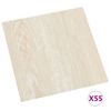 Lamas Para Suelo Autoadhesivas 55 Uds Pvc Beige 5,11 M²