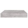 Estante Flotante Pared 4 Uds Mdf Gris Hormigón 23x23,5x3,8 Cm