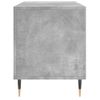 Mueble Discos Madera Contrachapada Gris Hormigón 100x38x48 Cm