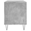 Mueble Discos Madera Contrachapada Gris Hormigón 100x38x48 Cm