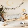 Estructura De Cama Infantil Con Cajones Madera Pino 90x190 Cm