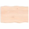 Tablero De Mesa Madera Maciza Borde Natural 80x50x(2-6) Cm