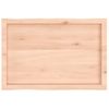 Tablero De Mesa Madera Maciza Borde Natural 80x50x(2-6) Cm