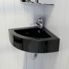 Lavabo Con Rebosadero 45x32x12,5 Cm Negro