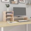 Soporte Para Monitor Madera Maciza De Pino 81x20x30 Cm