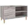 Mueble Discos Madera Contrachapada Gris Sonoma 84,5x38x48 Cm