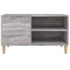 Mueble Discos Madera Contrachapada Gris Sonoma 84,5x38x48 Cm