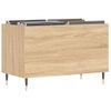 Mueble Discos Madera Contrachapada Roble Sonoma 74,5x38x48 Cm