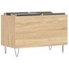 Mueble Discos Madera Contrachapada Roble Sonoma 74,5x38x48 Cm