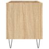 Mueble Discos Madera Contrachapada Roble Sonoma 74,5x38x48 Cm