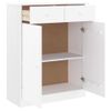 Mueble Zapatero Alta Madera Maciza De Pino Blanco 77x35x96 Cm