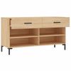 Banco Zapatero Madera De Ingeniería Roble Sonoma 102x35x55 Cm