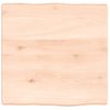 Tablero De Mesa Madera Maciza Borde Natural 40x40x(2-4) Cm