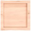 Tablero De Mesa Madera Maciza Borde Natural 40x40x(2-4) Cm