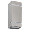 Lámparas De Pared De Exterior 2 Uds 35 W Plateado Semicircular