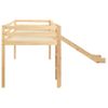 Cama Alta Para Niños Tobogán Y Escalera Madera Pino 97x208 Cm