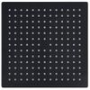 Cabezal Ducha Efecto Lluvia Acero Inox Cuadrado Negro 30x30 Cm