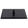 Cabezal Ducha Efecto Lluvia Acero Inox Cuadrado Negro 30x30 Cm