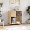 Mueble Discos Madera Contrachapada Roble Sonoma 84,5x38x89 Cm